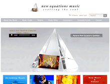 Tablet Screenshot of newequationsmusic.com